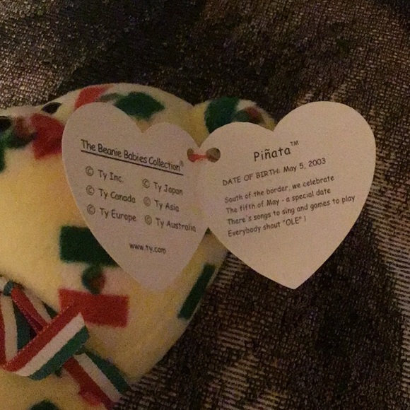 TY beanie baby Piñata DOB 5/5/2003 Mexican colors - Picture 4 of 8
